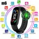 Фітнес браслет FitPro Smart Band M6 (смарт годинник, пульсоксиметр, пульс). чорний Pro Opt
