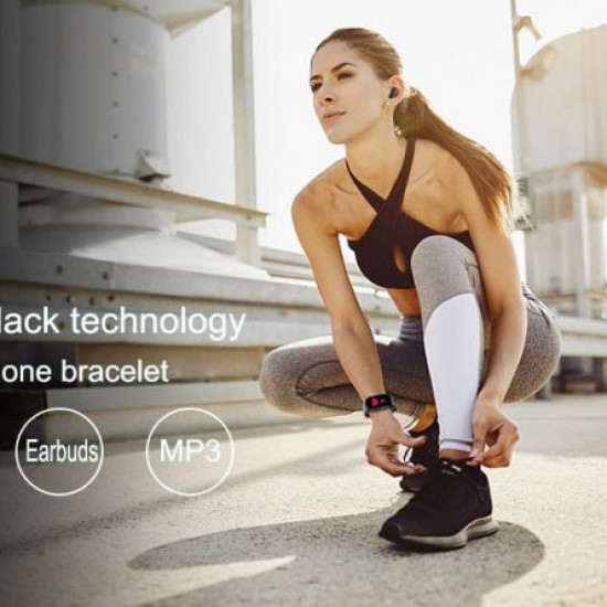 Фітнес браслет FitPro Smart Band M6 (смарт годинник, пульсоксиметр, пульс). чорний Pro Opt