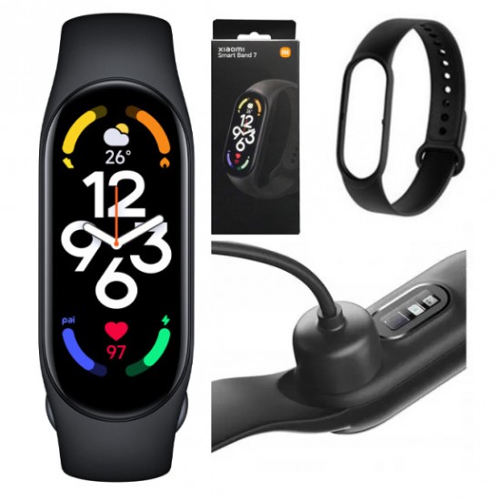 Фітнес браслет FitPro Smart Band M7 (смарт часи, пульсоксиметр, пульс). чорний Pro Opt