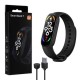 Фітнес браслет FitPro Smart Band M7 (смарт часи, пульсоксиметр, пульс). чорний Pro Opt