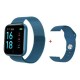 Smart Watch T80S, два браслети, температура тіла, тиск, оксиметр. синій Pro Opt