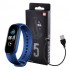 Фітнес браслет Smart Watch M5 Band Classic Black смарт годинник-трекер. синій Pro Opt