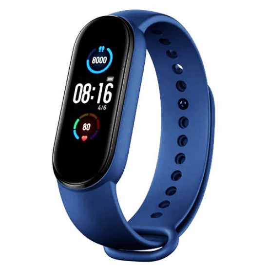Фітнес браслет Smart Watch M5 Band Classic Black смарт годинник-трекер. синій Pro Opt