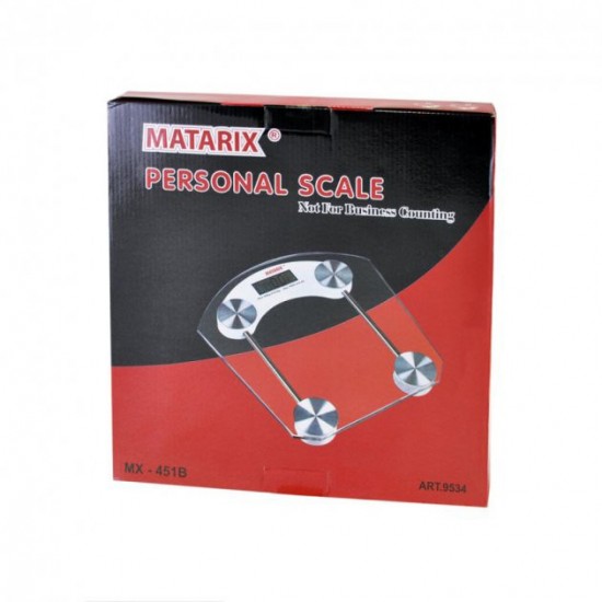 Ваги підлогові MATARIX MX 451B 180 кг електронні побутові на батарейці