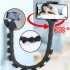 Гнучкий тримач для телефону Cute Worm Lazy Holder із присосками чорний Pro Opt