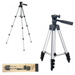 Трипод штатив для телефону для фотоапарата Tripod 3110 версія PRO портативний 035-102м висота срібло Pro Opt