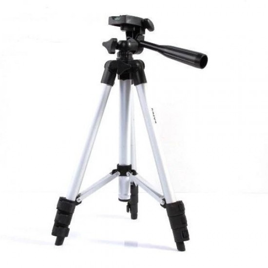 Трипод штатив для телефону для фотоапарата Tripod 3110 версія PRO портативний 035-102м висота срібло Pro Opt