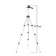Трипод штатив для телефону для фотоапарата Tripod 3110 версія PRO портативний 035-102м висота срібло Pro Opt