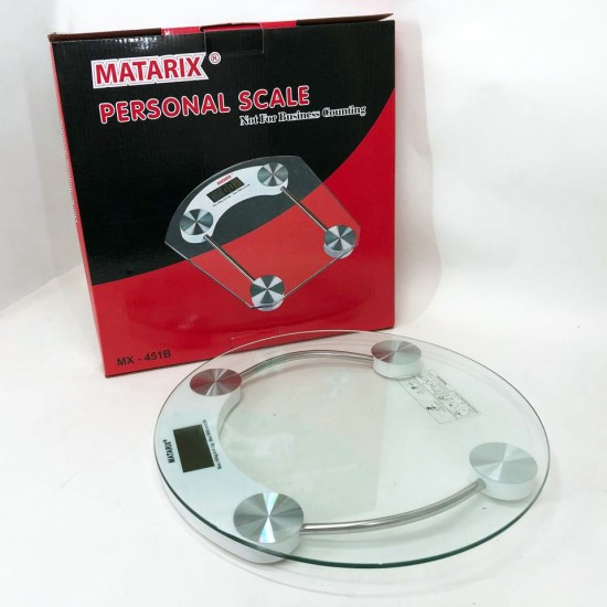 Ваги для підлоги MATARIX MX-451A 180 кг кругла форма електронні