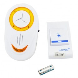 Дверний дзвінок 220V Luckarm Intelligent A8853 бездротовий помаранчевий Pro Opt