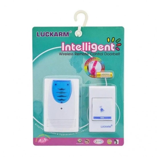 Бездротовий дзвінок для дверей на батареях Luckarm Intelligent 8203 блакитний Pro Opt