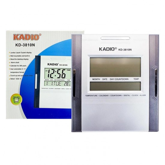 Електронний годинник будильник Kadio KD-3810N настільний годинник