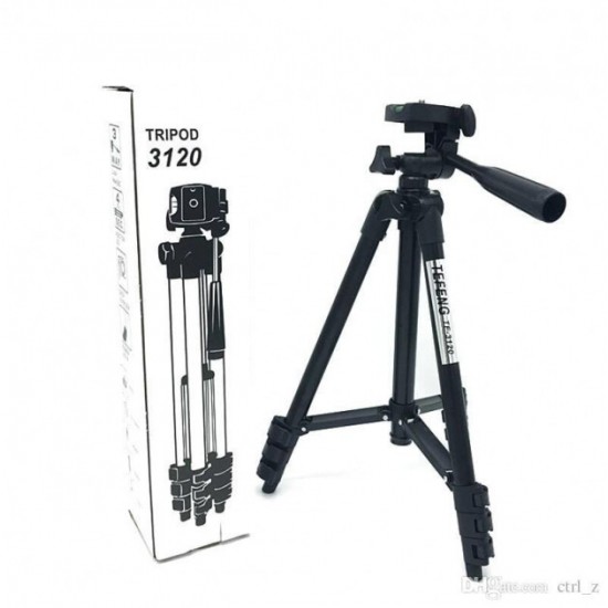 Трипод штатив для телефону для фотоапарата Tripod 3120 версія PRO портативний 035-102м висота срібло Pro Opt