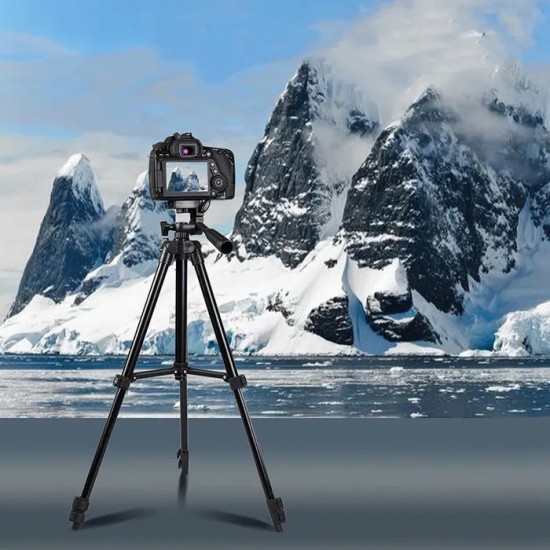 Трипод штатив для телефону для фотоапарата Tripod 3120 версія PRO портативний 035-102м висота срібло Pro Opt