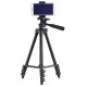 Трипод штатив для телефону для фотоапарата Tripod 3120 версія PRO портативний 035-102м висота срібло Pro Opt