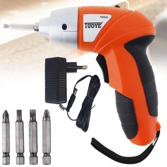 Шуруповерт викрутка PRO TUOYE електро викрутка з бітами в комплекті та адаптером 2 насадки