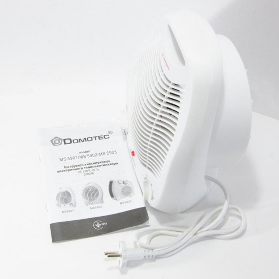 Обігрівач Domotec MS-5901 тепловентилятор (дуйка) потужність 2000 Вт обігрівач дуйчик