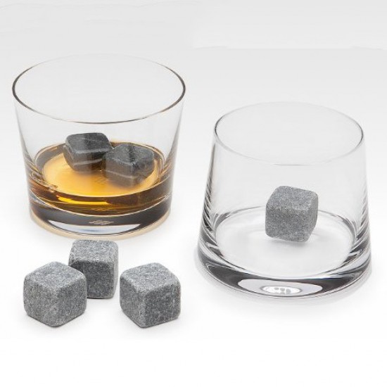 Ексклюзивне каміння для віскі зі стеатиту Whiskey Stones (9шт)