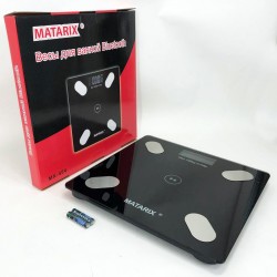 Смарт ваги MATARIX MX-454 для спортзалу фітнесу App Bluetooth Смарт з програмою