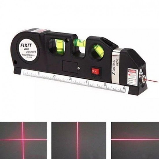Високоточний лазерний рівень Laser Level Pro 3 з рулеткою 2 в 1