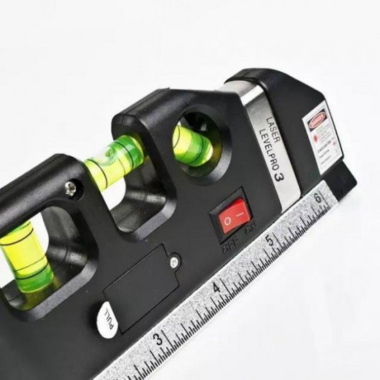 Високоточний лазерний рівень Laser Level Pro 3 з рулеткою 2 в 1