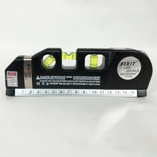 Високоточний лазерний рівень Laser Level Pro 3 з рулеткою 2 в 1