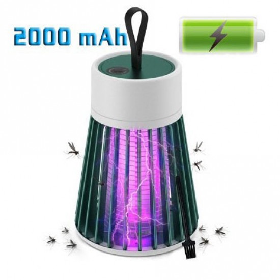 Знищувач комарів тарганів мух Electronic shock Mosquito killing lamp комах НА АКУМУЛЯТОРІ туристичний