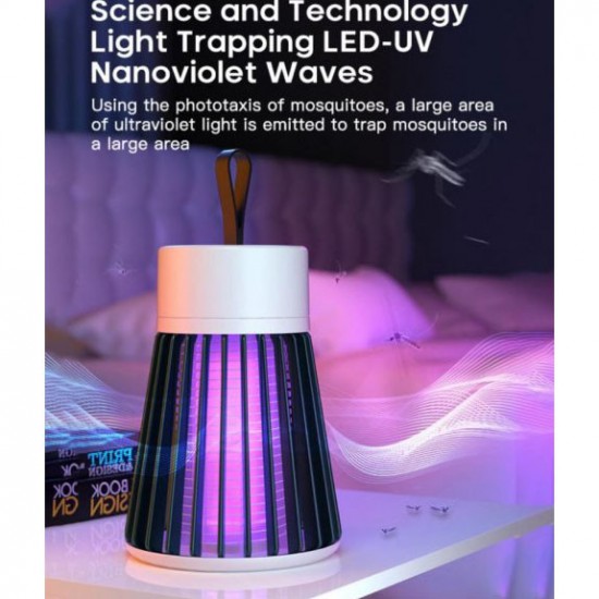 Знищувач комарів тарганів мух Electronic shock Mosquito killing lamp комах НА АКУМУЛЯТОРІ туристичний