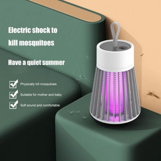 Знищувач комарів тарганів мух Electronic shock Mosquito killing lamp комах НА АКУМУЛЯТОРІ туристичний