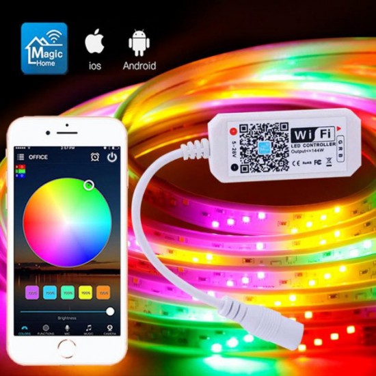 Світлодіодна стрічка SMD 5050 RGB LED 2 м IP65 блок живлення USB 2м LED стрічка 5050