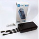 Зарядний пристрій Павербанк 20000mAh Power Bank на сонячній батареї для планшета телефону (чорний) Pro Opt
