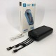 Зарядний пристрій Павербанк 20000mAh Power Bank на сонячній батареї для планшета телефону (чорний) Pro Opt