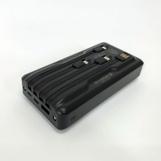 Зарядний пристрій Павербанк 20000mAh Power Bank на сонячній батареї для планшета телефону (чорний) Pro Opt