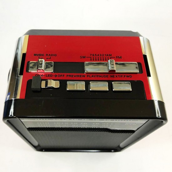 Радіоприймач RX-9100 USB+SD Радіо з ліхтарем Golon Pro Opt