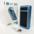 Портативний зарядний пристрій на 20000mAh, Power Bank на сонячній батареї, для планшета. синій Pro Opt