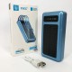 Портативний зарядний пристрій на 20000mAh, Power Bank на сонячній батареї, для планшета. синій Pro Opt