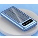 Портативний зарядний пристрій на 20000mAh, Power Bank на сонячній батареї, для планшета. синій Pro Opt