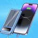Портативний зарядний пристрій на 20000mAh, Power Bank на сонячній батареї, для планшета. синій Pro Opt