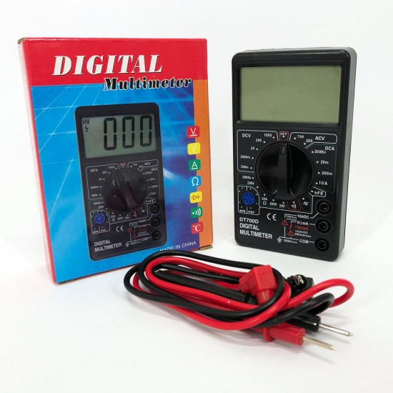 Мультиметр Digital Tech DT700D ЗВУК великий екран із захистом від замикання