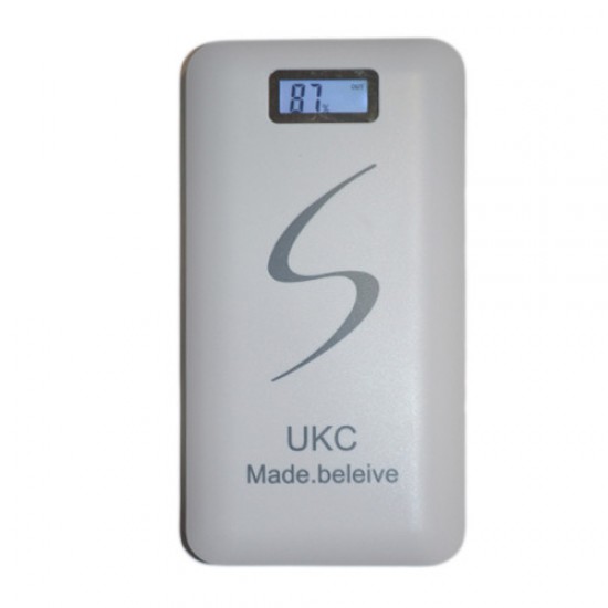 Портативне мобільне заряджання Power Bank 30000/9600mAh UKC, Умб зарядне power bank. білий Pro Opt