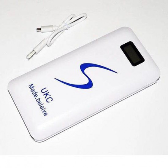 Портативне мобільне заряджання Power Bank 30000/9600mAh UKC, Умб зарядне power bank. білий Pro Opt
