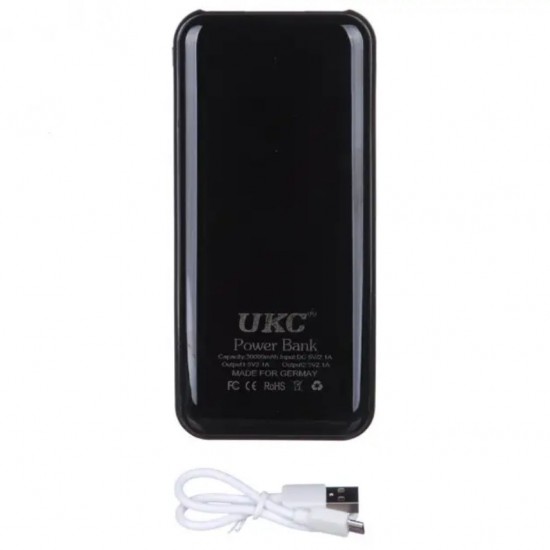 Мобільна зарядка портативна Power Bank 9600mAh UKC, Зовнішній акумулятор, Зарядка power bank. чорний Pro Opt
