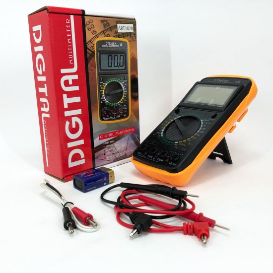 Цифровий мультиметр Digital DT-9208A універсальний тестер для дому з ніжкою проводами