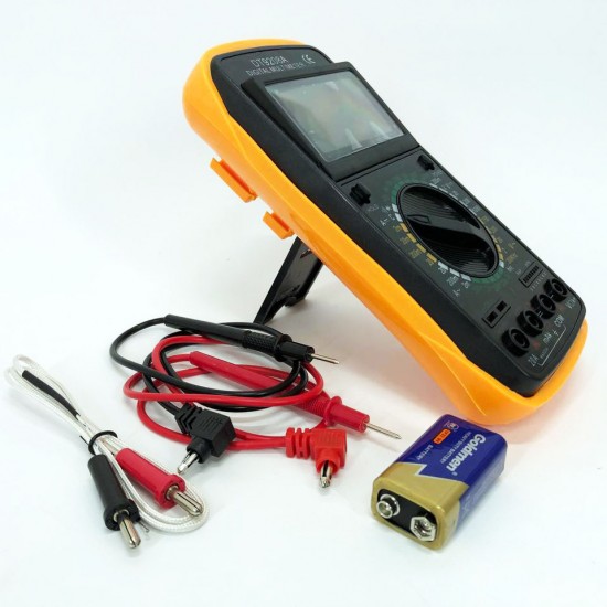 Цифровий мультиметр Digital DT-9208A універсальний тестер для дому з ніжкою проводами