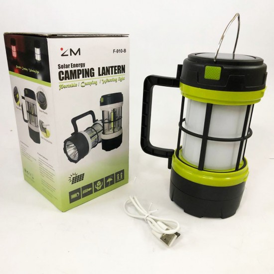Потужний ліхтарик із Powerbank акумулятором 910-LED 912 COB кемпінговий діодний світильник Pro Opt