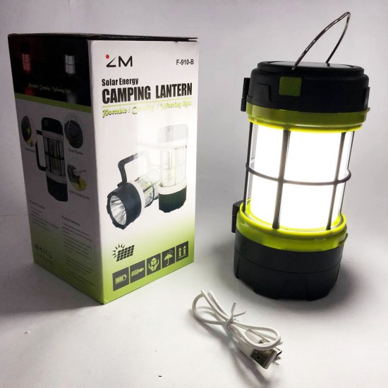 Потужний ліхтарик із Powerbank акумулятором 910-LED 912 COB кемпінговий діодний світильник Pro Opt