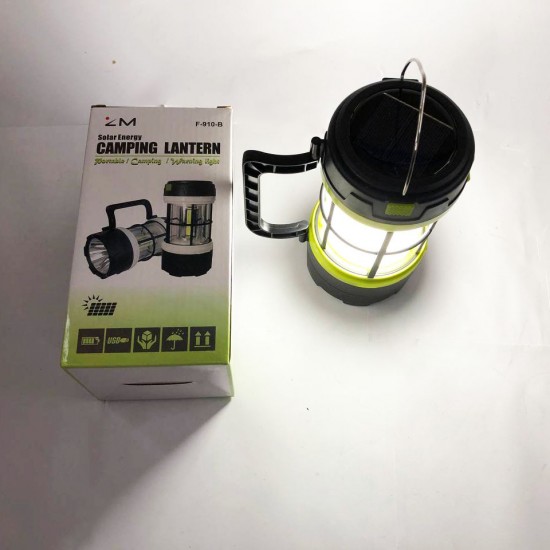 Потужний ліхтарик із Powerbank акумулятором 910-LED 912 COB кемпінговий діодний світильник Pro Opt