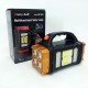 Ліхтарик HB-2678 25W+ TR50 2COB переносний з Повербанком сонячна панель помаранчевий Pro Opt
