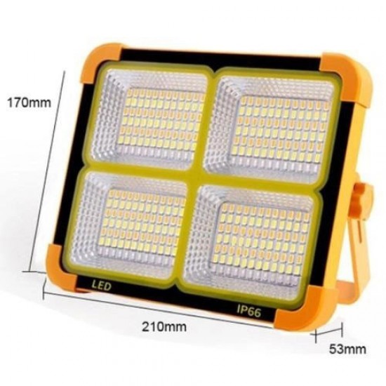 Прожектор ліхтар Solar LED light TR50 12000 mAH вбудований Повербанк сонячна панель Pro Opt
