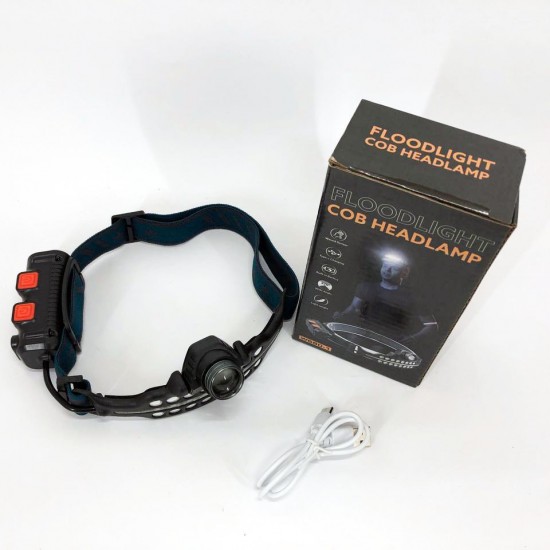 Потужний ліхтар налобний BL-W690-LTS TD90 SMD white+red сенсорний датчик руху Pro Opt